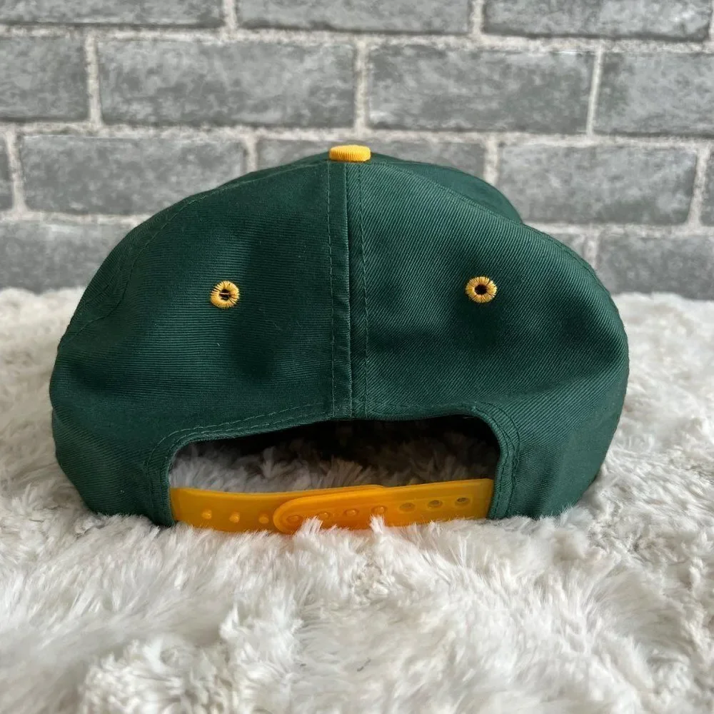 Vintage Logo 7 Green Bay Packers Adjustable Flat Brim Cap